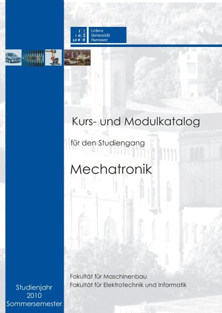 Kurs Und Modulkatalog Mechatronik Leibniz Universitat Hannover
