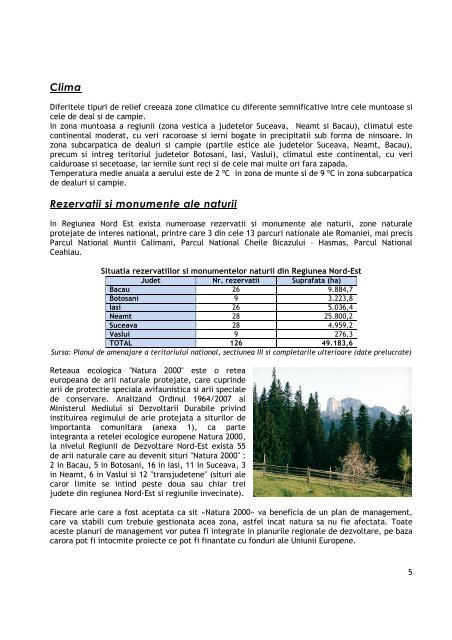 Planul Regional de Actiune pentru Turism Nord-Est 2008-2013