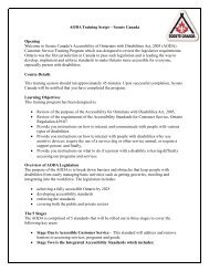 AODA Training Script â Scouts Canada Opening Welcome to Scouts ...