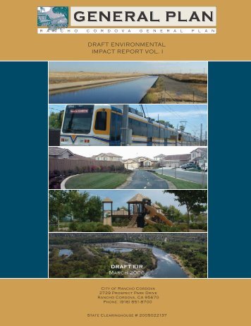 GENERAL PLAN - City of Rancho Cordova