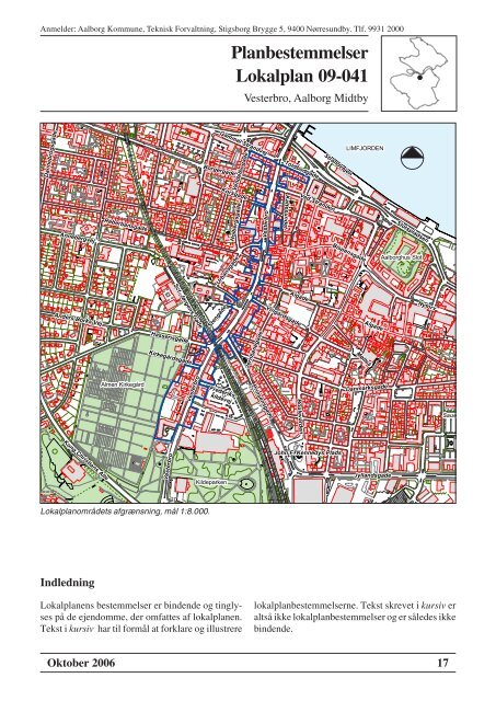 Lokalplan 09-041. Vesterbro, Aalborg Midtby - Aalborg Kommune