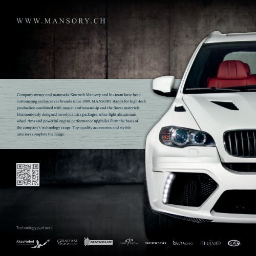 The customization programme for your BMW X5 - Mansory