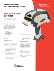 Scan, Print & Apply One Piece MonarchÂ® PathfinderÂ® Ultra ...