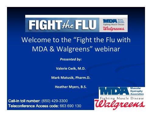 Fight the Flu with MDA & Walgreens - Muscular Dystrophy Association