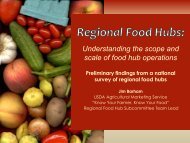 Regional Food Hubs - National Good Food Network