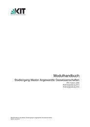 Modulhandbuch Master Angewandte Geowissenschaften
