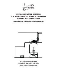 2.0 high capacity super flow series simplex water softener installation