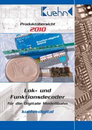 Lok- und Funktionsdecoder - Kuehn Digital