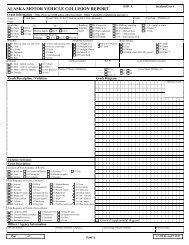 Alaska Crash Report, Revised 9/12/2001 - NHTSA