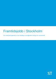 Framtidsjobb i Stockholm - FackfÃ¶rbundet ST