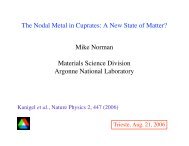 A New State of Matter? - Materials Science Division - Argonne ...