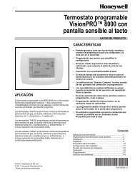 Termostato programable VisionPROâ¢ 8000 con pantalla sensible ...