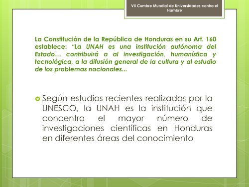 UNAH - Honduras - Universidad Nacional de Agricultura