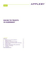 Guide to Trusts in Guernsey - Appleby