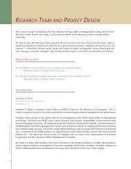 Part VII: Research Team and Project Design - Mercatus Center