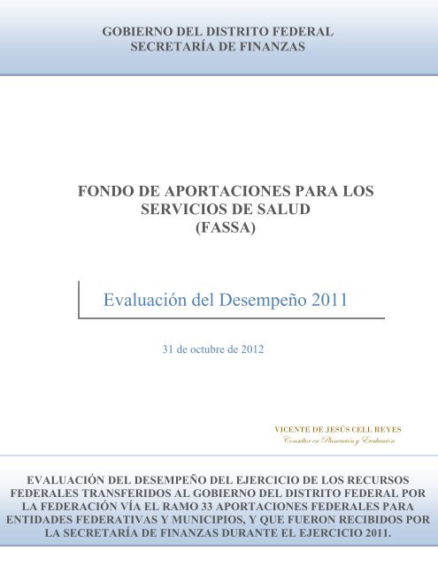 Fondo de Aportaciones para los Servicios de Salud (FASSA)