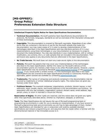 [MS-GPPREF]: Group Policy: Preferences Extension Data Structure