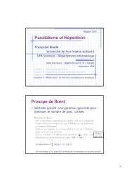 ParallÃ©lisme et RÃ©partition Principe de Brent - DÃ©partement ...