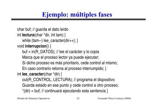 de un proceso