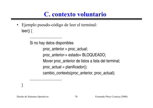 de un proceso