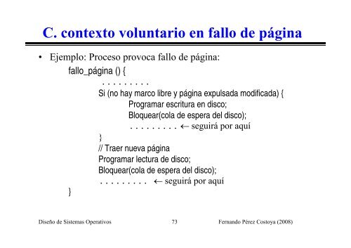 de un proceso