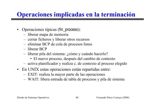 de un proceso