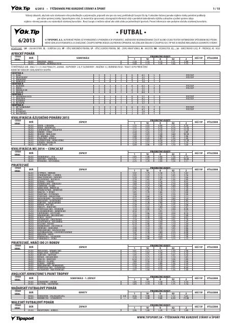 6/2013 â€¢ futbal - Tipsport SK, as