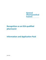 Recognition as an EEA qualified pharmacist Information and ...