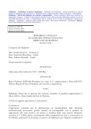 Fallimento - Ammissione al passivo: opposizione - fondazione ...