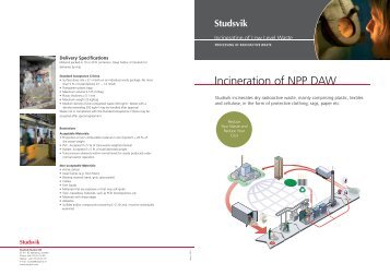 Incineration of Low-level Waste - Studsvik