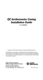 QC Inclinometer Casing Installation Guide - Slope Indicator