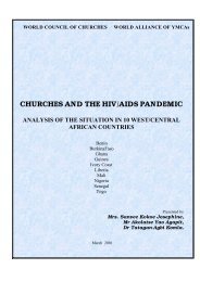 CHURCHES AND THE HIV/AIDS PANDEMIC - World Council of ...