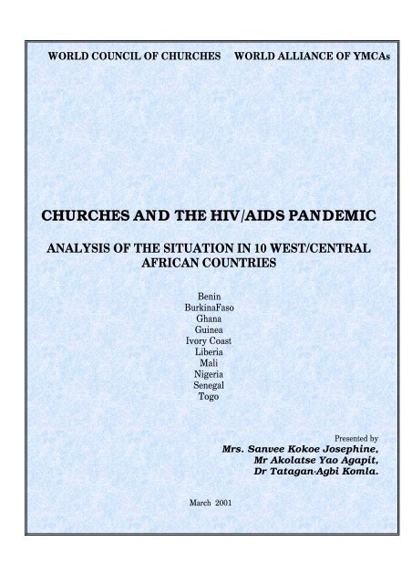 CHURCHES AND THE HIV/AIDS PANDEMIC - World Council of ...