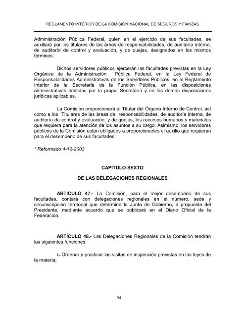 Reglamento Interior CNSF 2008