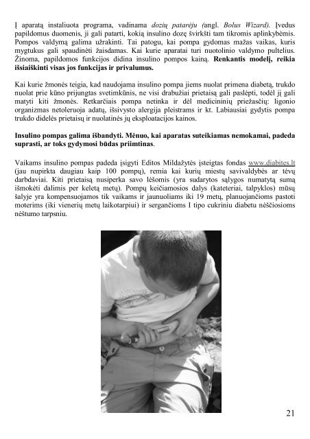 Vaikas serga CUKRINIU DIABETU - Lietuvos diabeto asociacija