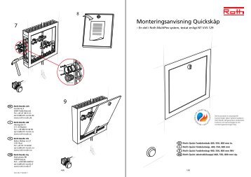 Monteringsanvisning QuickskÃ¥p - Roth Nordic AB