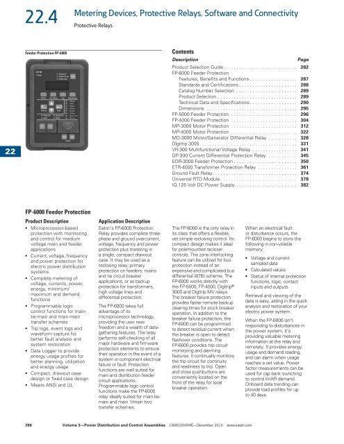 Metering Devices, Protective Relays, Software and ... - Mercado-ideal