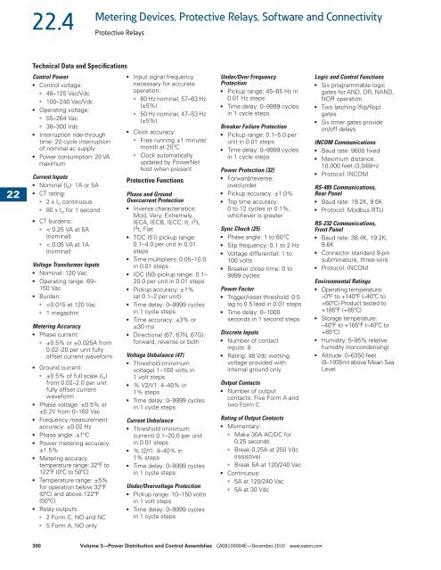 Metering Devices, Protective Relays, Software and ... - Mercado-ideal