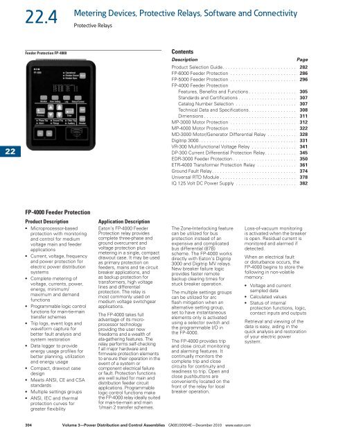 Metering Devices, Protective Relays, Software and ... - Mercado-ideal