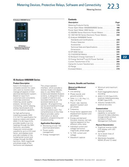 Metering Devices, Protective Relays, Software and ... - Mercado-ideal