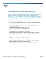 Cisco Catalyst 2960-SF Series Switches