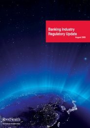 Banking Industry Regulatory Update - Reed Smith