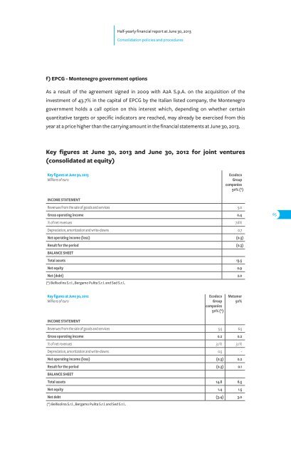 Half-yearly financial Report at June 30, 2013 - A2A