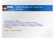 ENEA Strategy for Lead Fast Reactor - Research Laboratory for ...