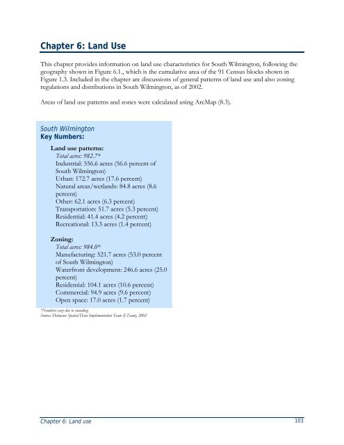 South Wilmington Socioeconomic Profile - Delaware Department of ...