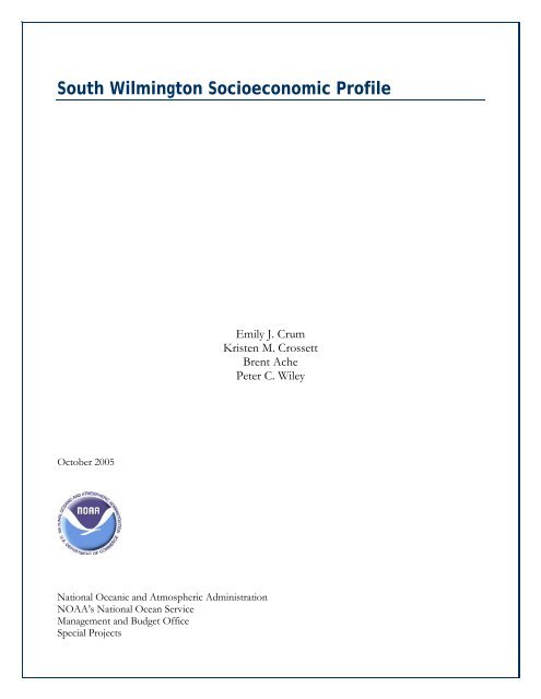 South Wilmington Socioeconomic Profile - Delaware Department of ...