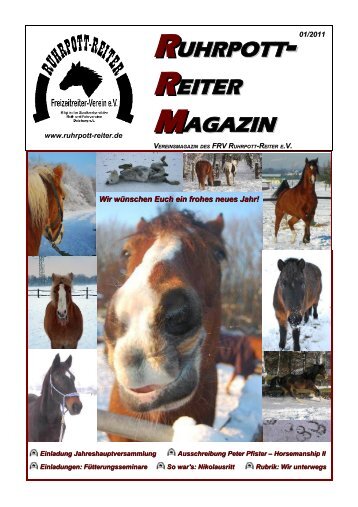 RUHRPOTT- REITER MAGAZIN - RUHRPOTT-REITER eV