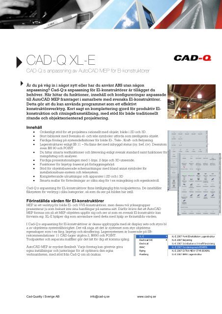 CAD-Q XL-E