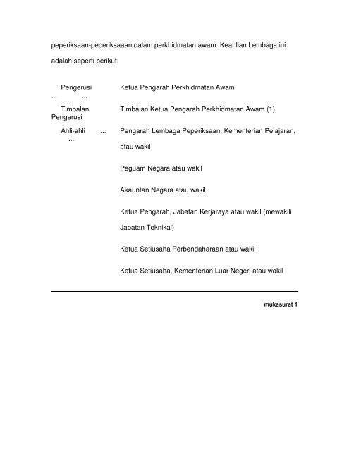 pekeliling perkhidmatan bil. 2 tahun 1982