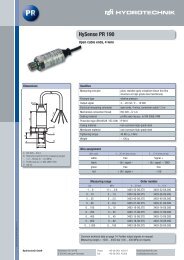 HySense PR 190 - Hydrotechnik